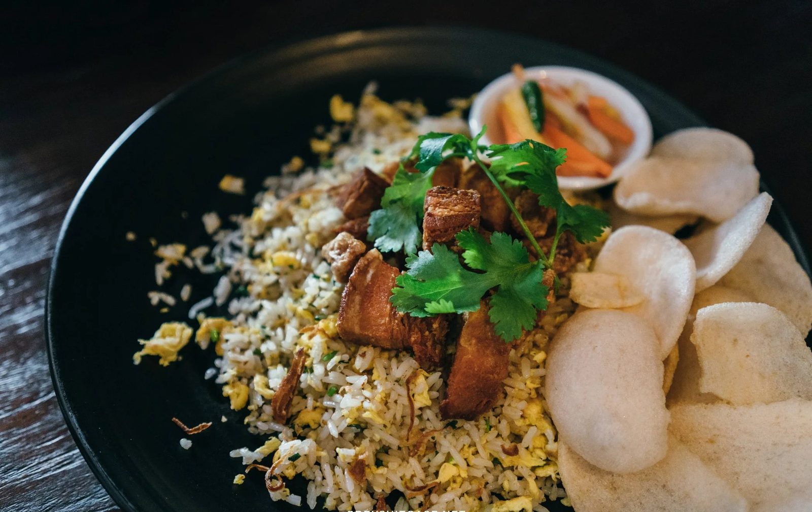Crispy Pork Belly Fried Rice — Pison house favorite
